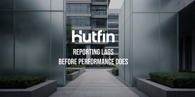 Modern office buildings forming a narrow pedestrian corridor with a clear, linear perspective.