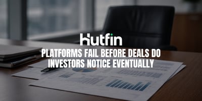 Conference table with financial reports and charts laid out, suggesting platform operations continuing as investor confidence quietly exits.